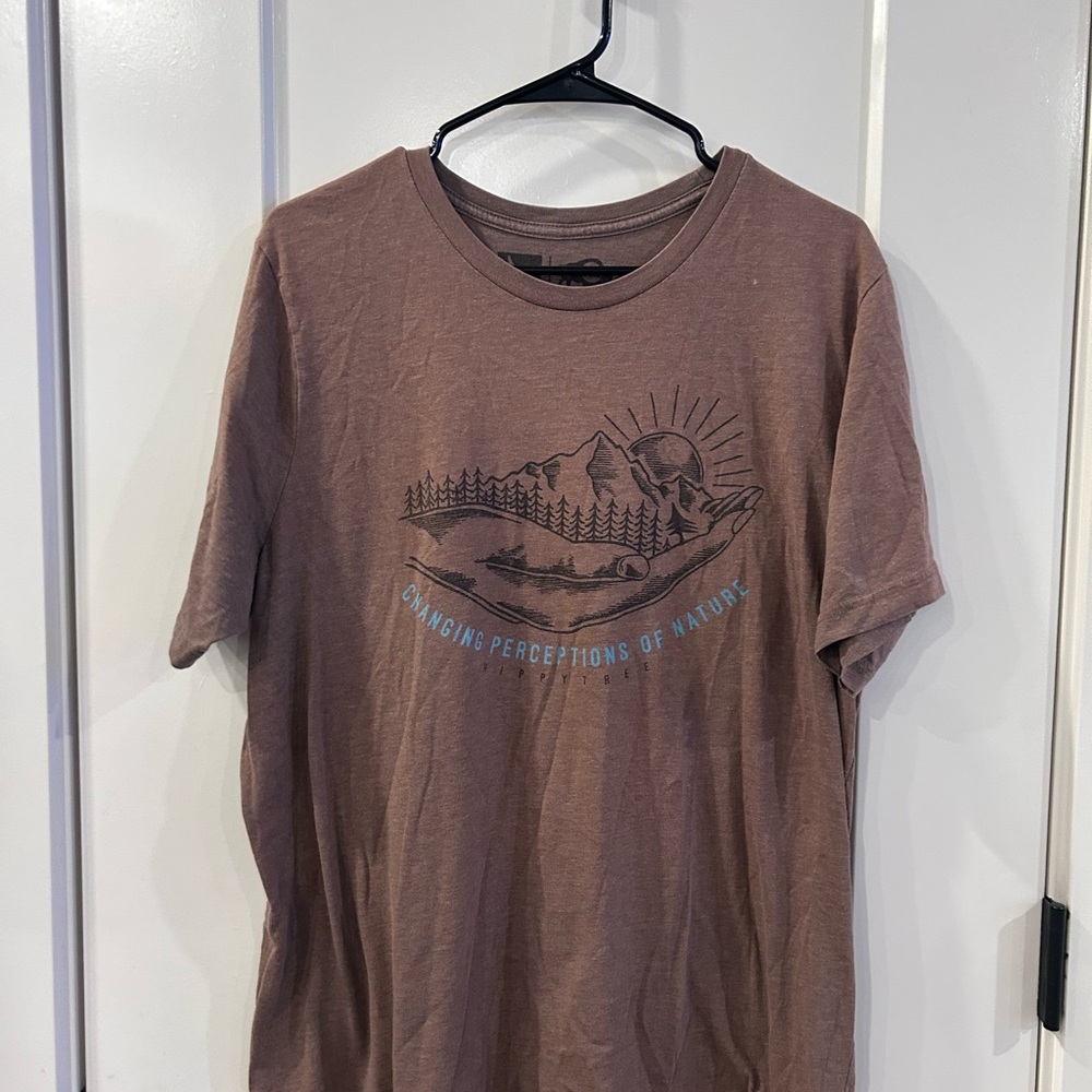 Nature-Inspired Brown Graphic Tee